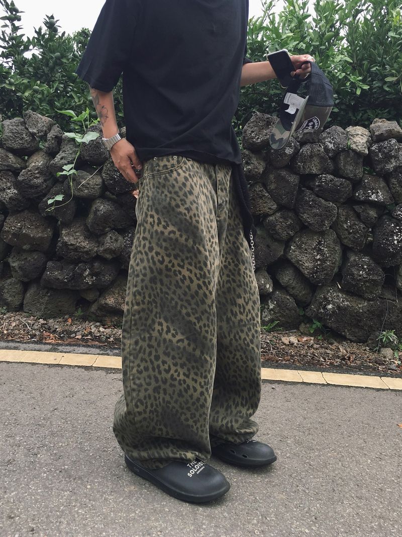 Chiller Leopard Wide Balloon Pants 2C
