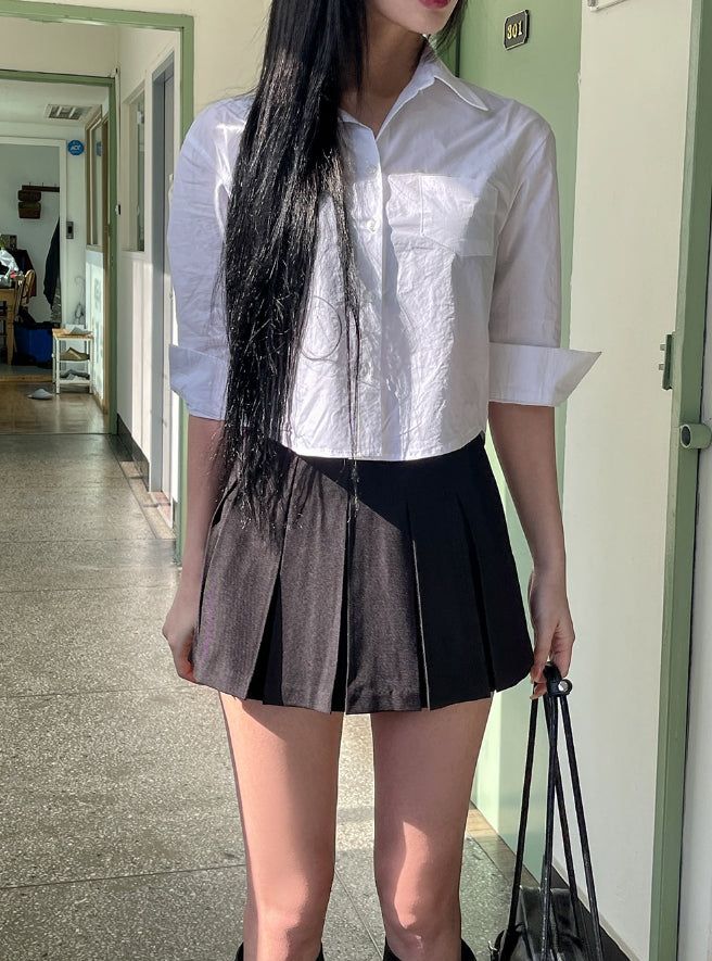 ULAN(ユレン)の「Blendy Basic Pleated Skirt(Skirts)」