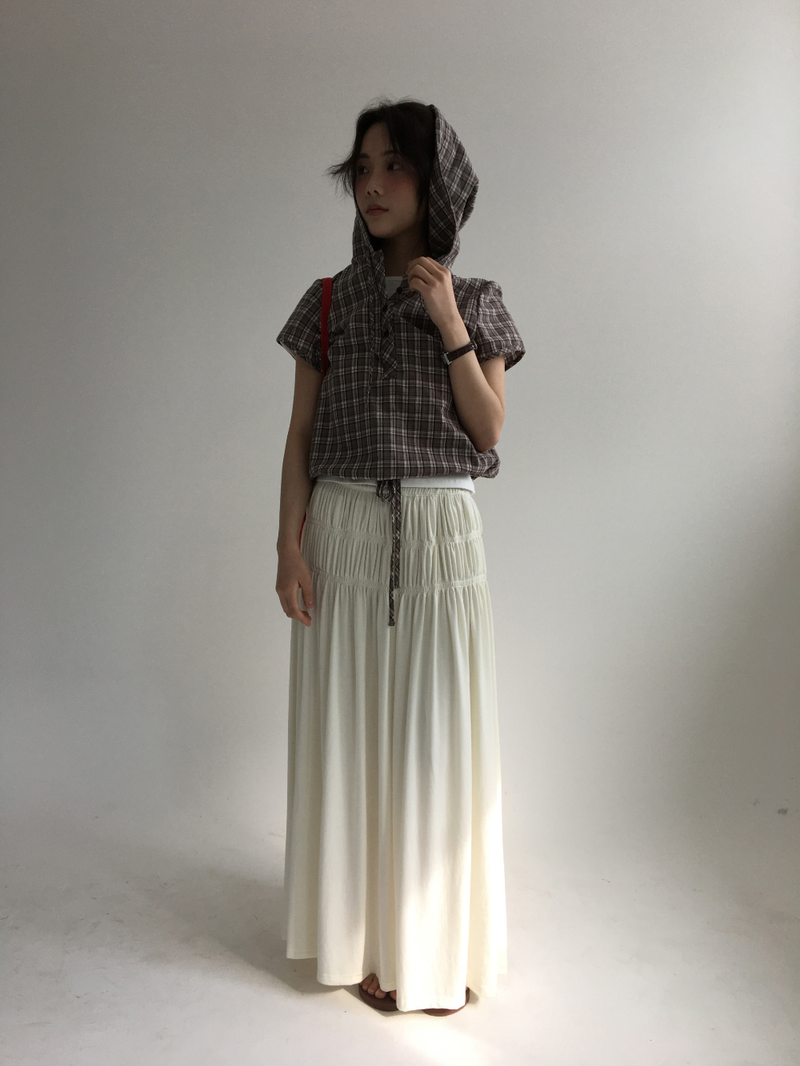 Sor Shirred Long Skirt (4color)
