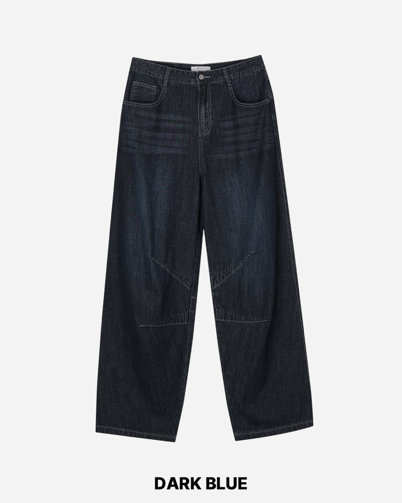 Mood Dark Blue Linen Pants