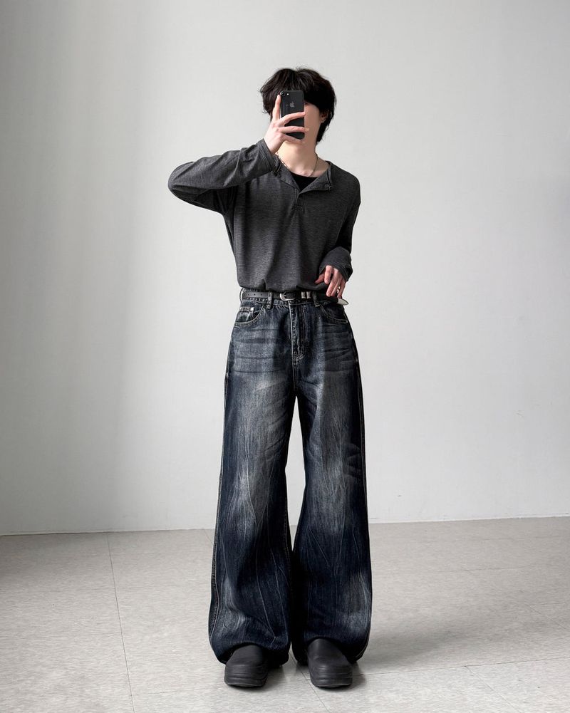 Miake Washing Flare Denim