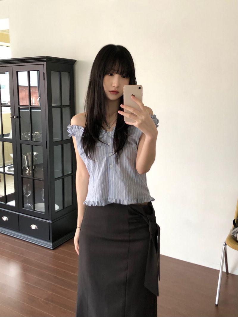 Flue Stripe Blouse (2 colors)