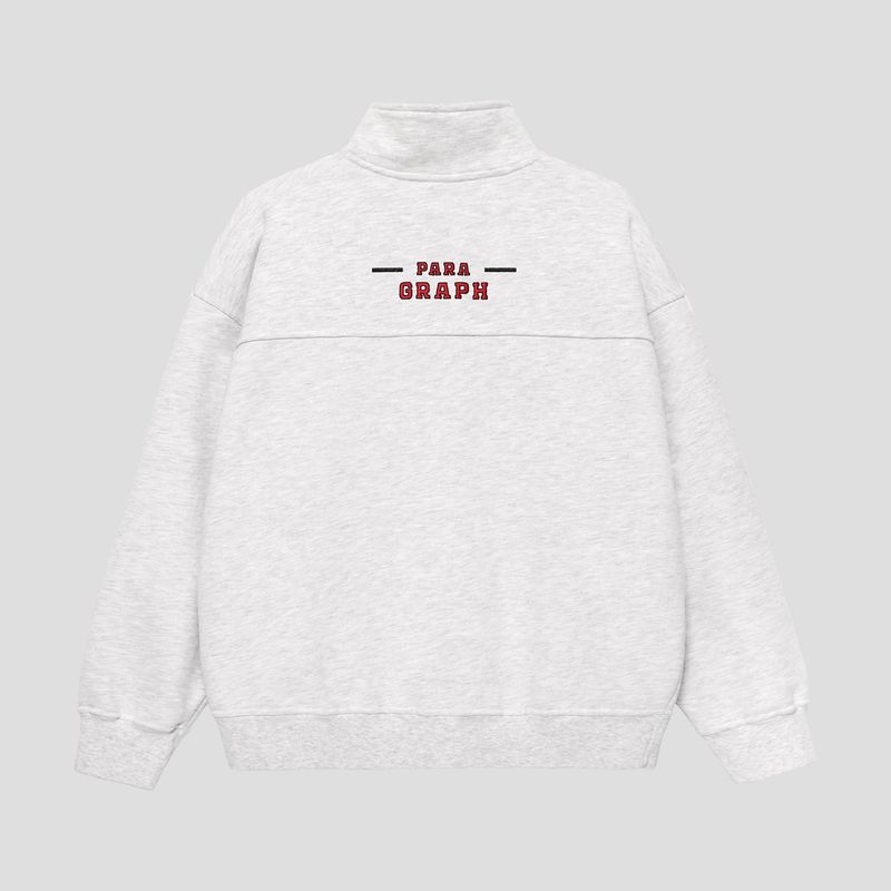 RED FONT QUARTER-ZIP SWEATSHIRT