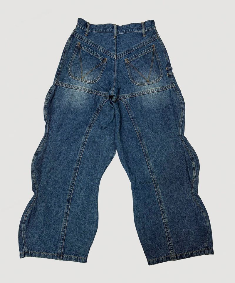 WAVE DENIM PANTS