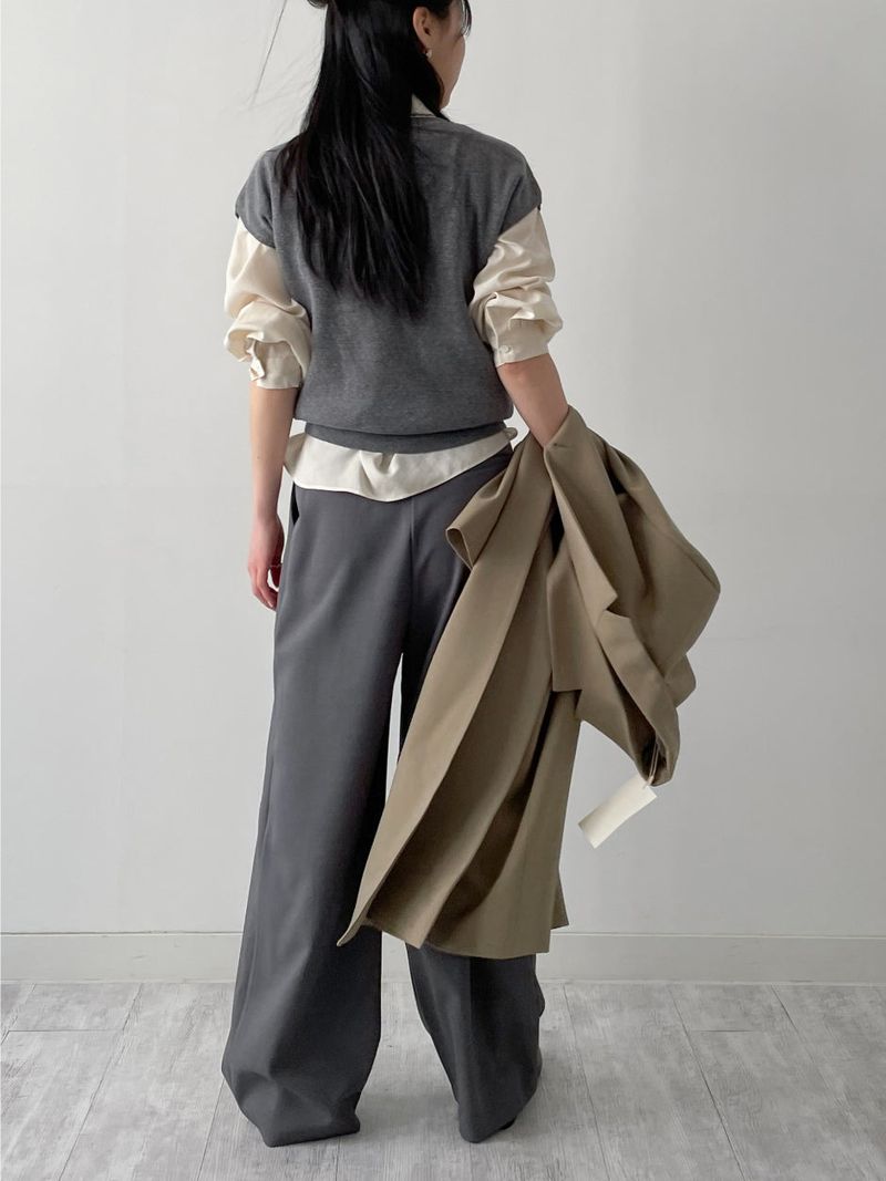 Amy Two Tuck Wide Slacks