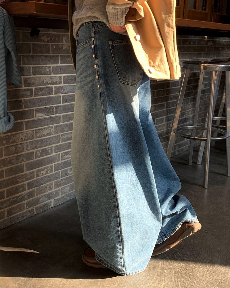 [ORIGINAL] PRESS BALLOON WIDE DENIM PANTS