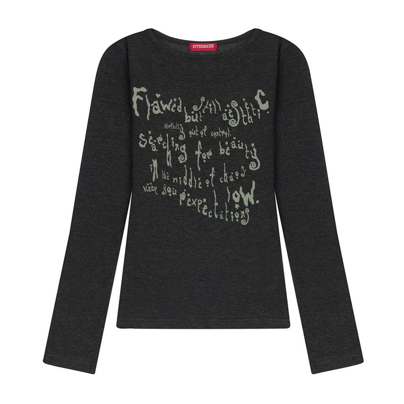 kitsch&kiss（キッチアンドキス）の「MILKY WAY SHEER LONG SLEEVE (SSGKNK-103)（Tops）」