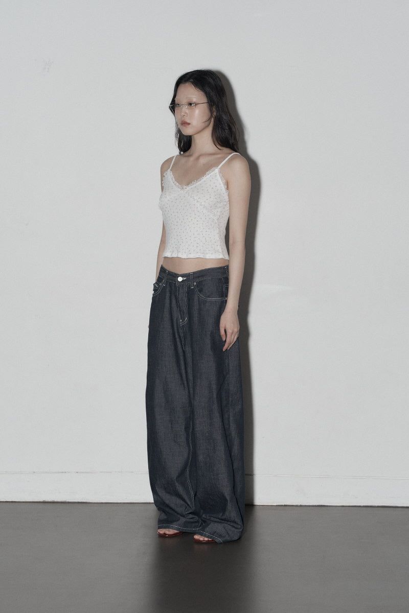 fl lace top (white)