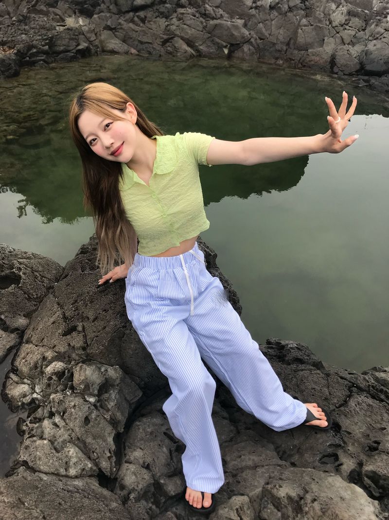 Waterfall stripe pants