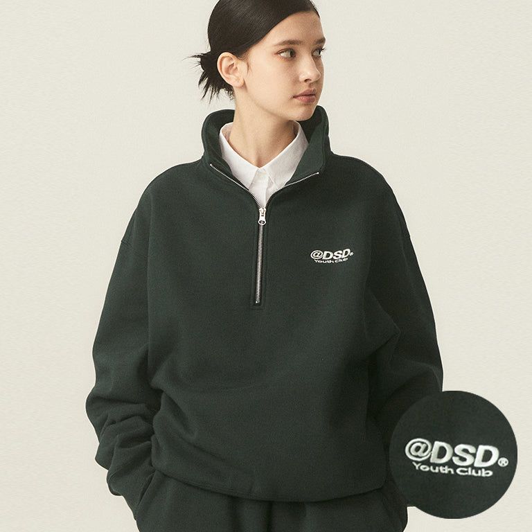ODSD LOGO SWEAT HALF ZIP-UP - 4COLOR