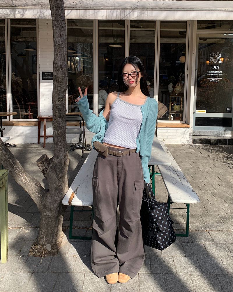 [ORIGINAL] Pudding Frill Angora Knit Cardigan