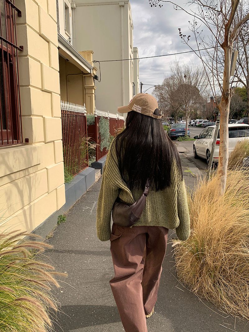 [MADE] Sorbet Twisted Knitted Hooded Cardigan