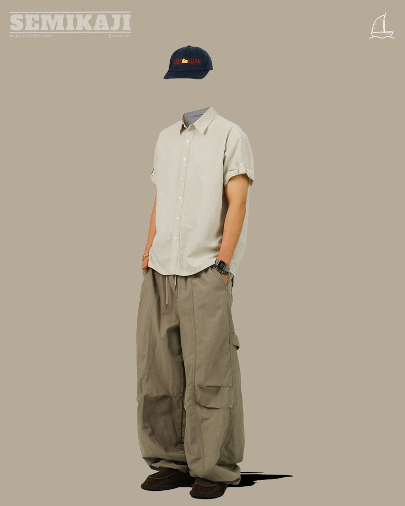 AND Nylon Roll-up Shirts