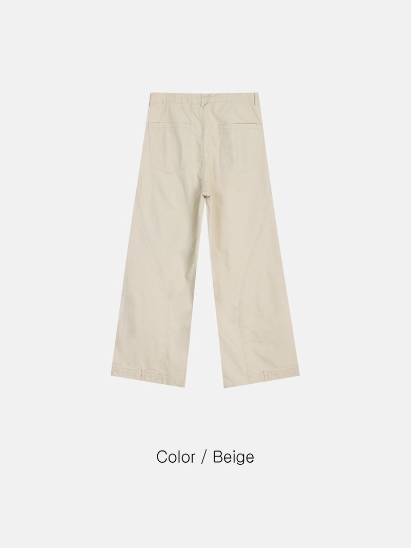 Cut line reverse pants
