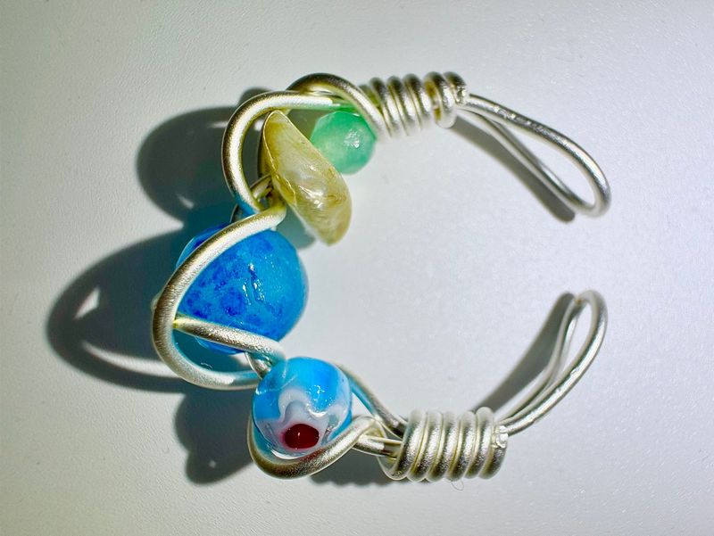 Blue ocean twist ring