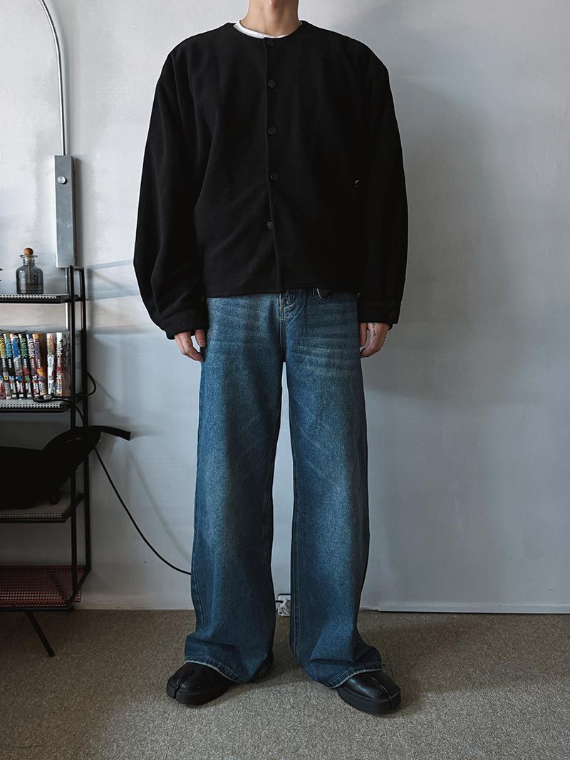 Awesome Super Long Wide Denim Pants (5color)