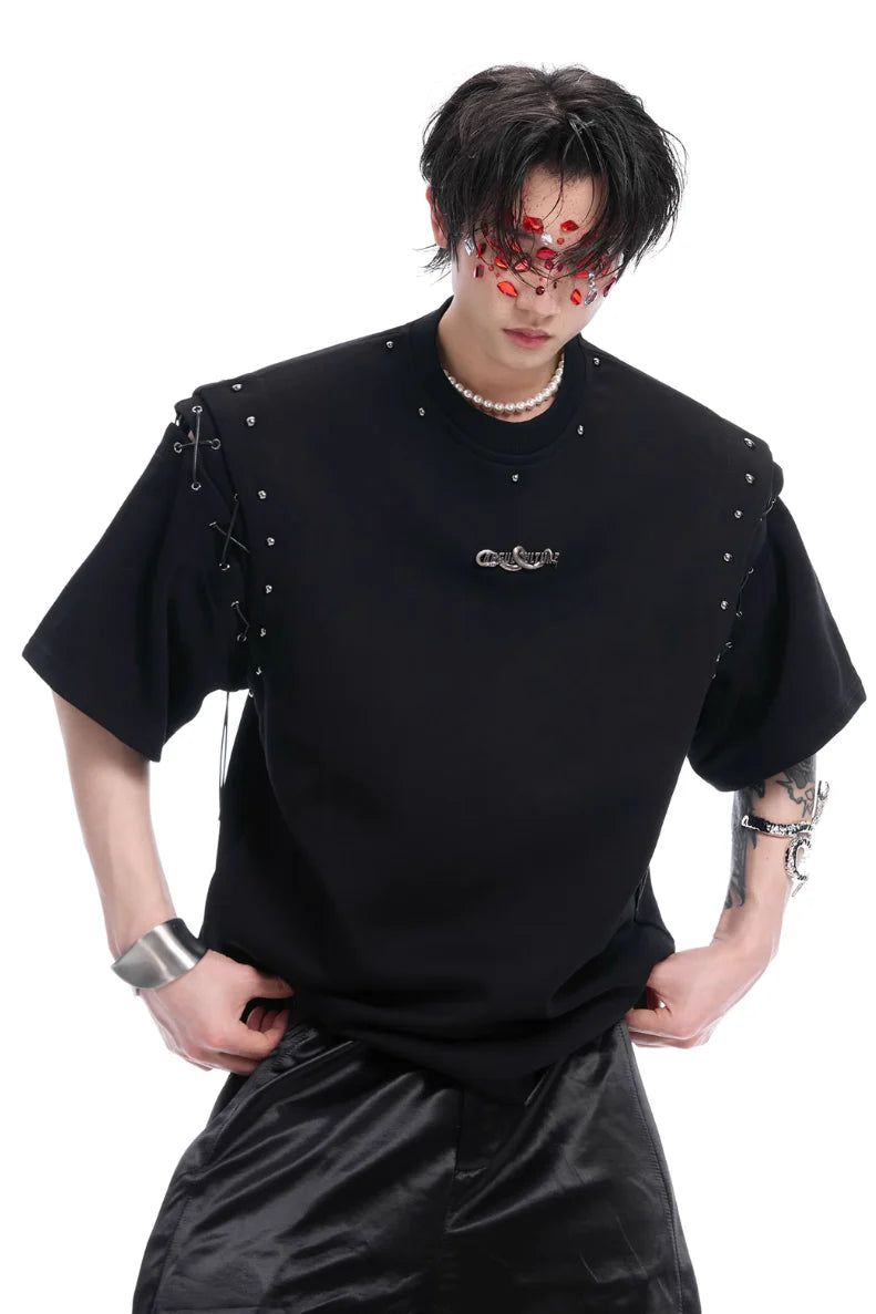 Argue Cultureの「Deconstructed Strap Cutout Tee(Tops)」