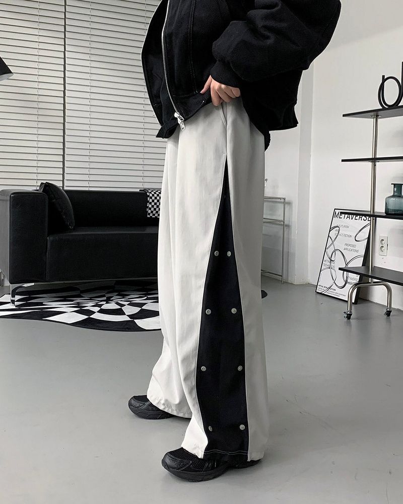 124 FW Side Snap String Pants