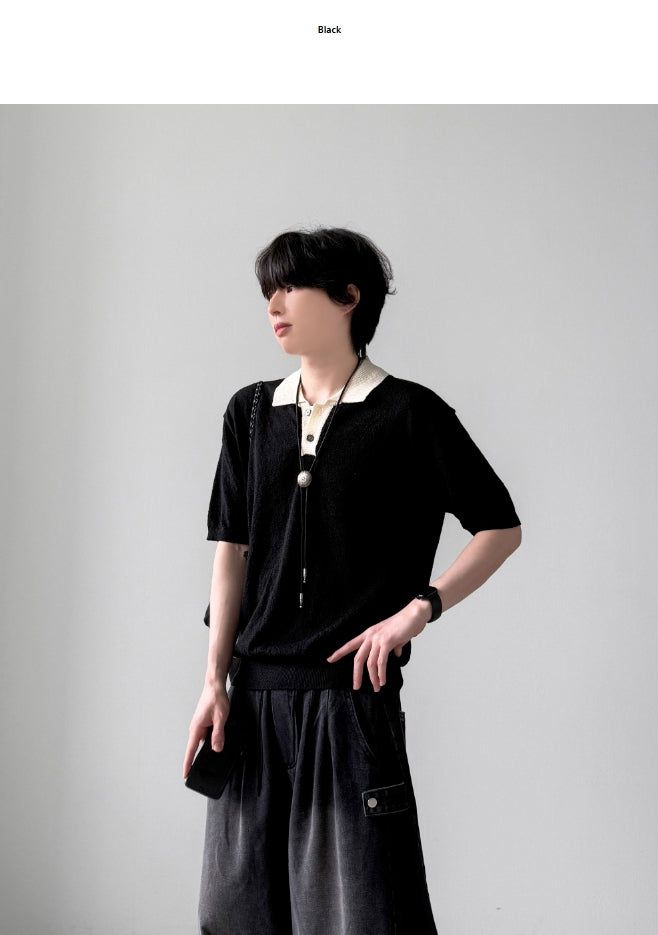 Saint Boucle Collar Knit