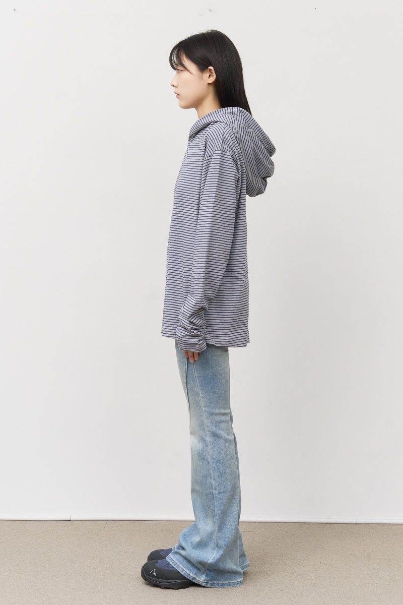 Yen Striped Hooded Top