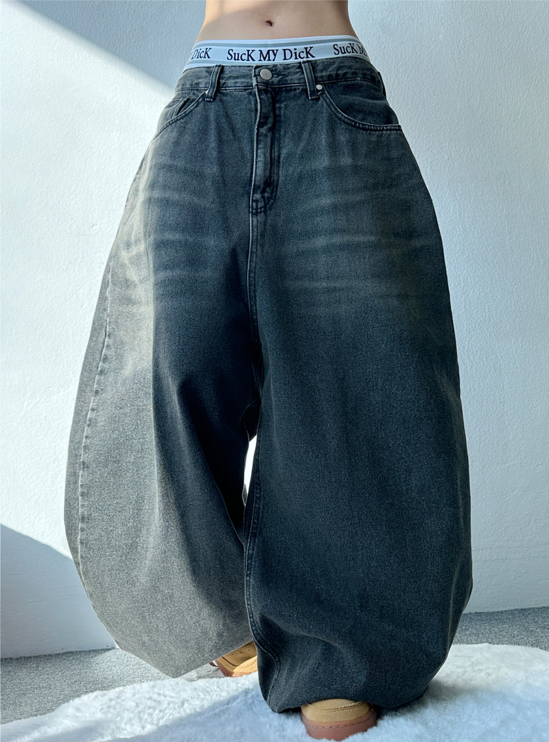 FORMAL BASIC BALLOON DENIM🖤💙 - 2 COLORS