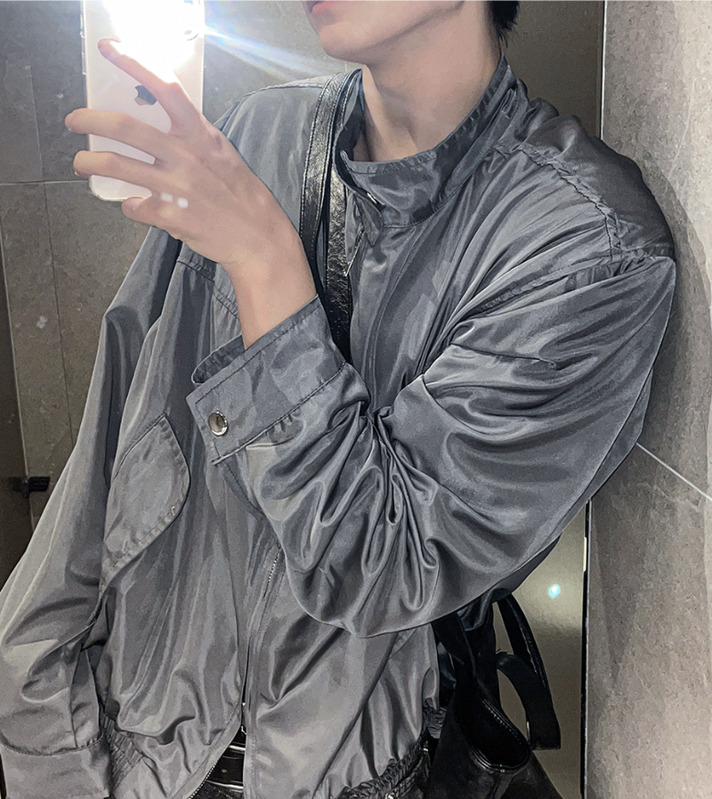 perry biker windbreaker jacket