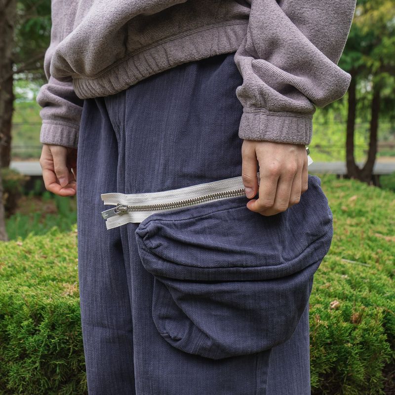 Trapper pouch pants / Violet