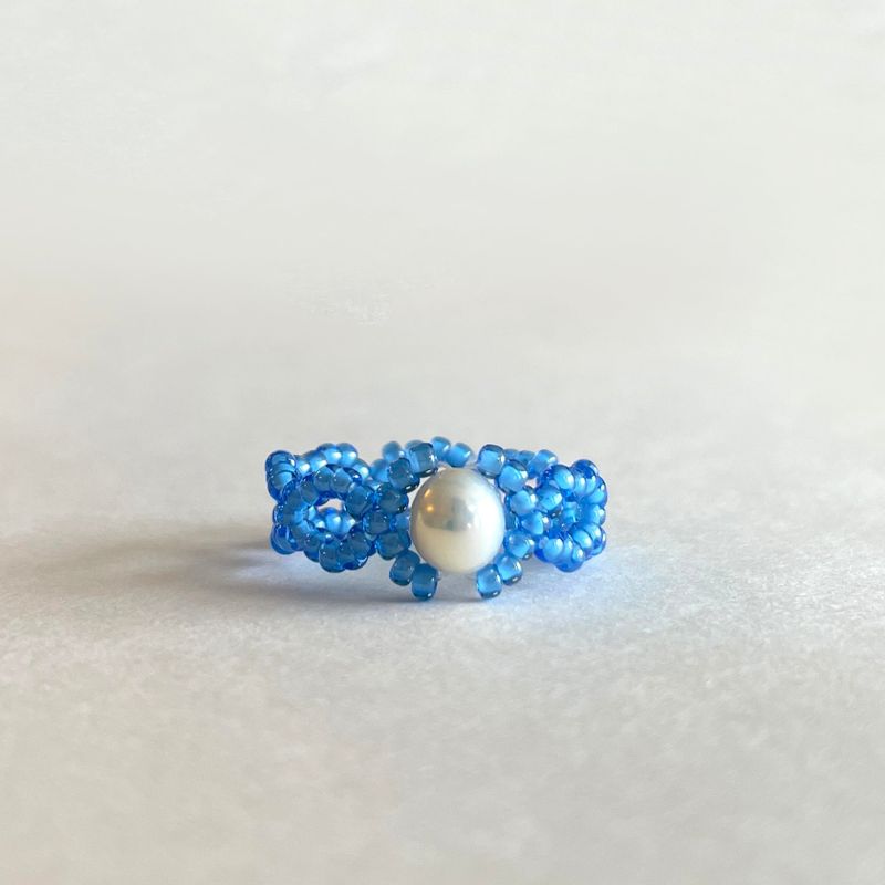 Kichikichiyaya Blue Pearl Ring