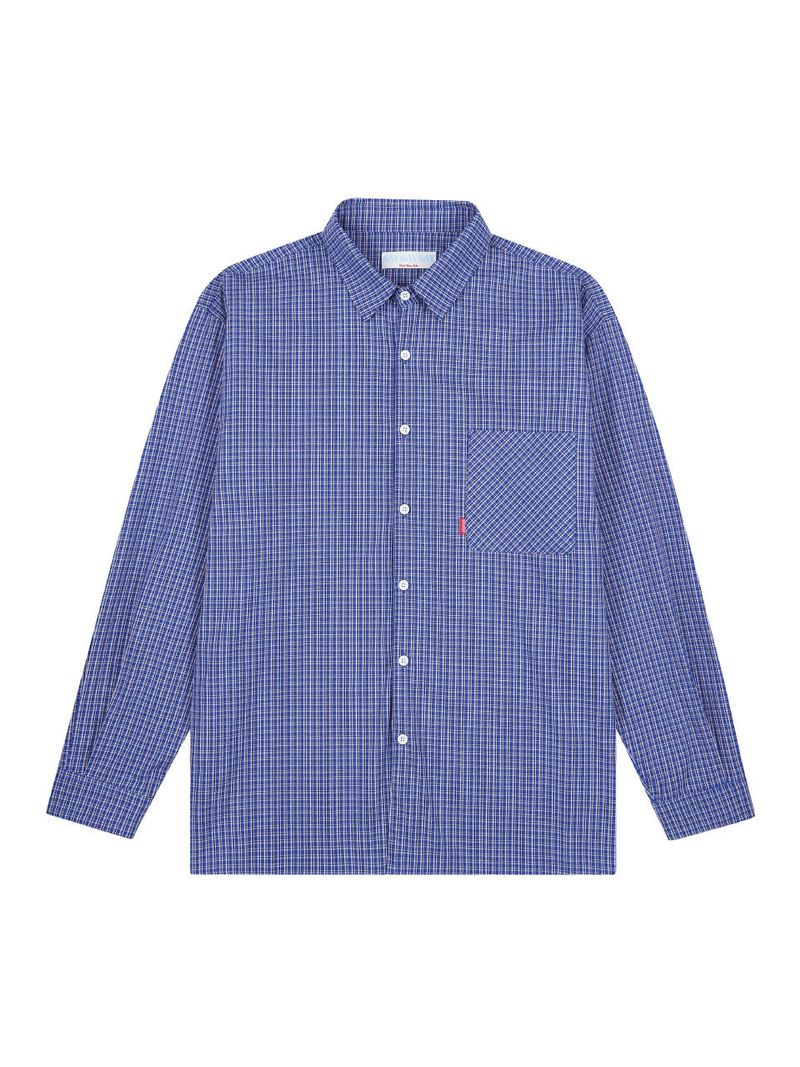 SAYSAYSAY（セイセイセイ）の「26ss Modern loosefit One pocket Check shirts 2color（Tops）」