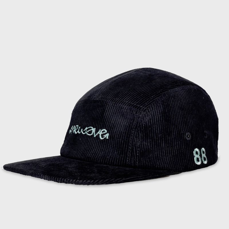 Black Corduroy 5 Panel