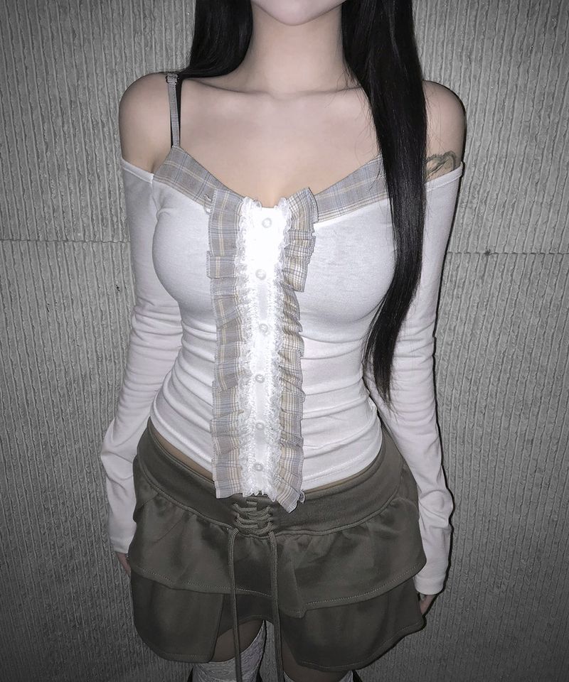 eyelet cancan sk (2colors)
