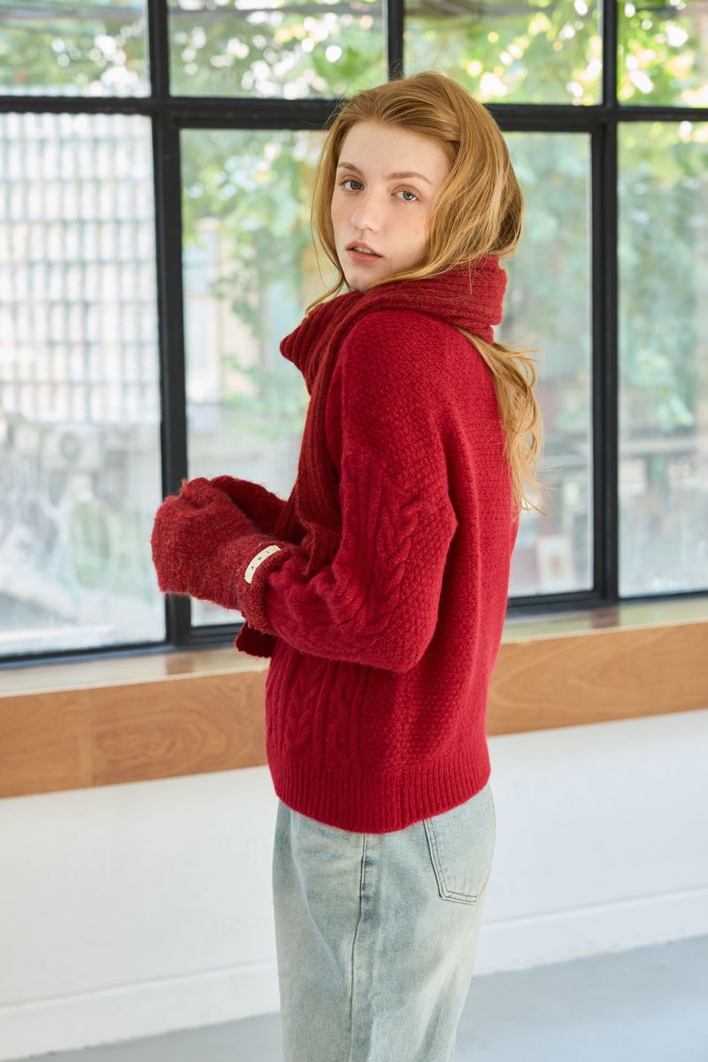 JUICY ROUND KNIT / RED