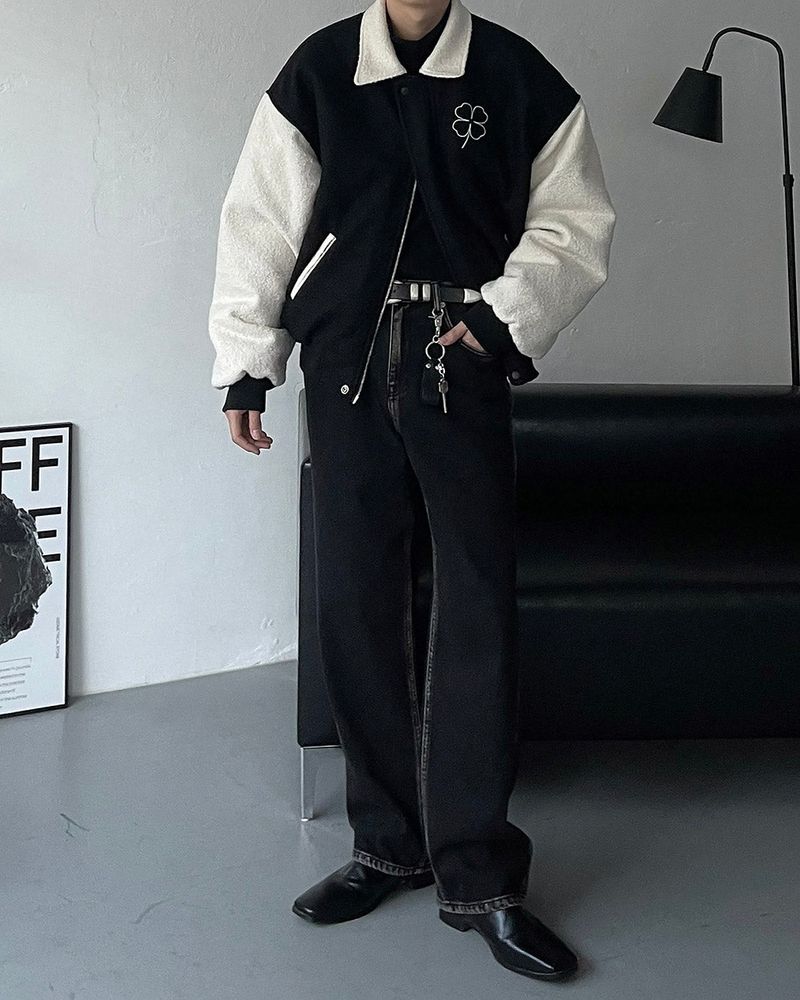 OWN Clover Buckle Coloring Varsity Jumper