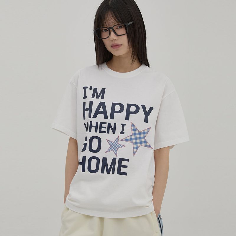 WaiKei（ワイケイ）の「I'm HAPPY Half Sleeve T-shirt（Tops）」