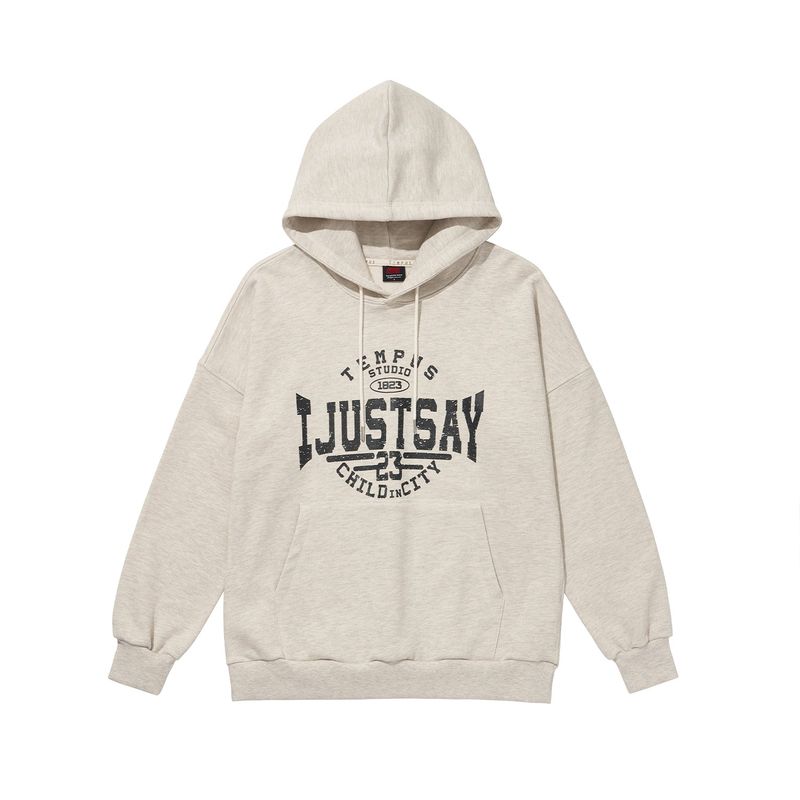 TEMPUSSTUDIO（テンプススタジオ）の「JUST SAY HOODIE [OATMEAL]（Tops）」