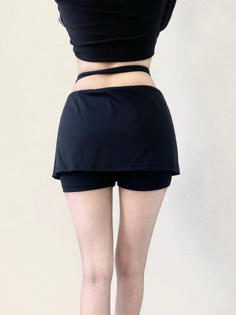 1046. Core string charm mini sk leggings (2color)