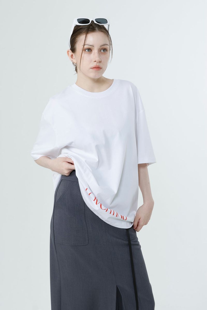 MULTI PRINTING T-SHIRT LIZE_WHITE