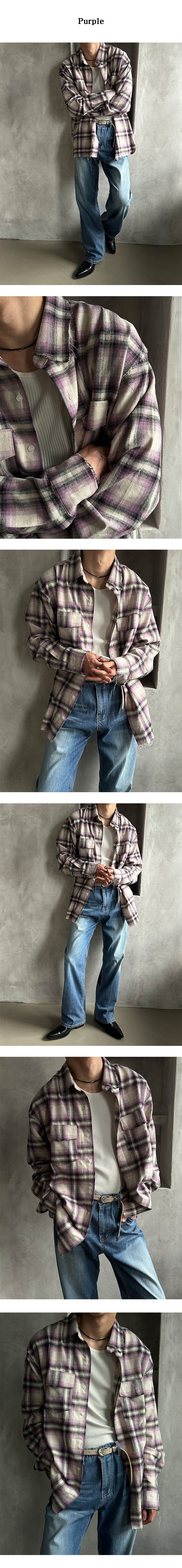 [F/W] Cutting check two pocket shirts (3color)