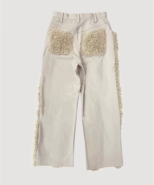 FUR STRAIGHT PANTS