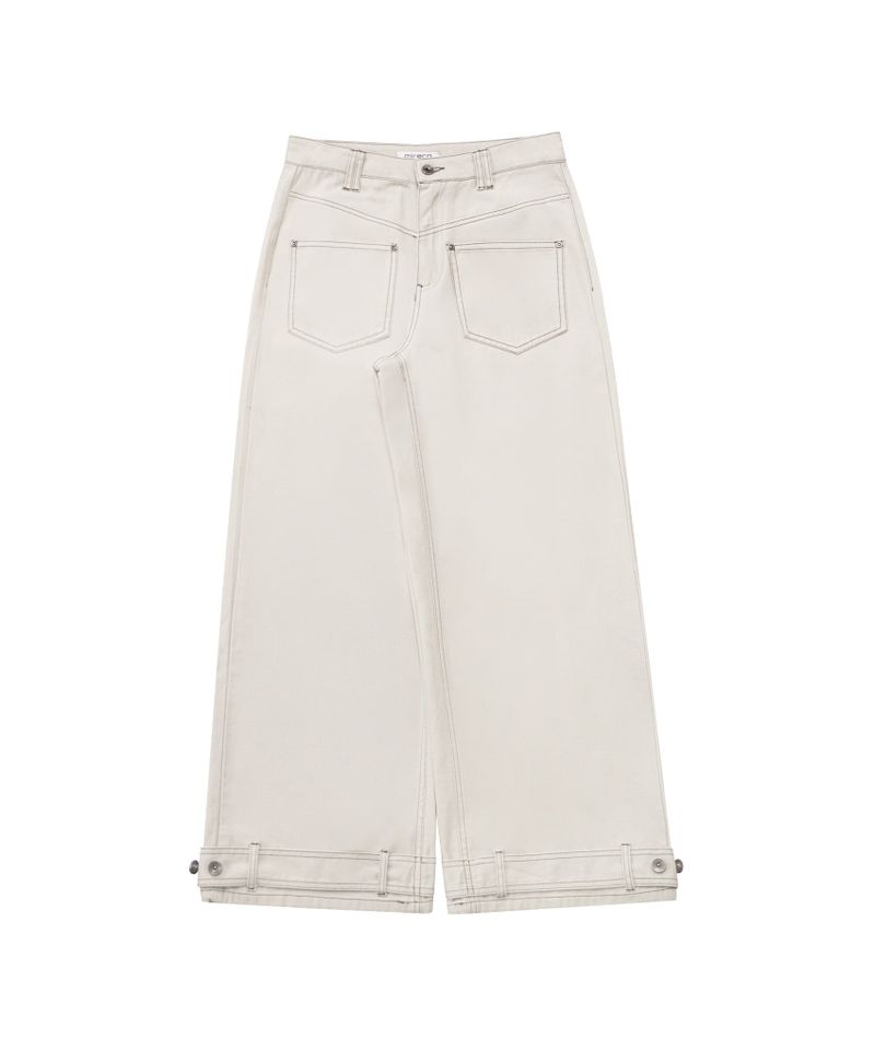 BELTED POCKET COTTON PT SAND RAW