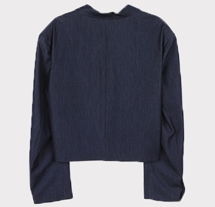 Youth Fine Denim Crop Jacket (2color)