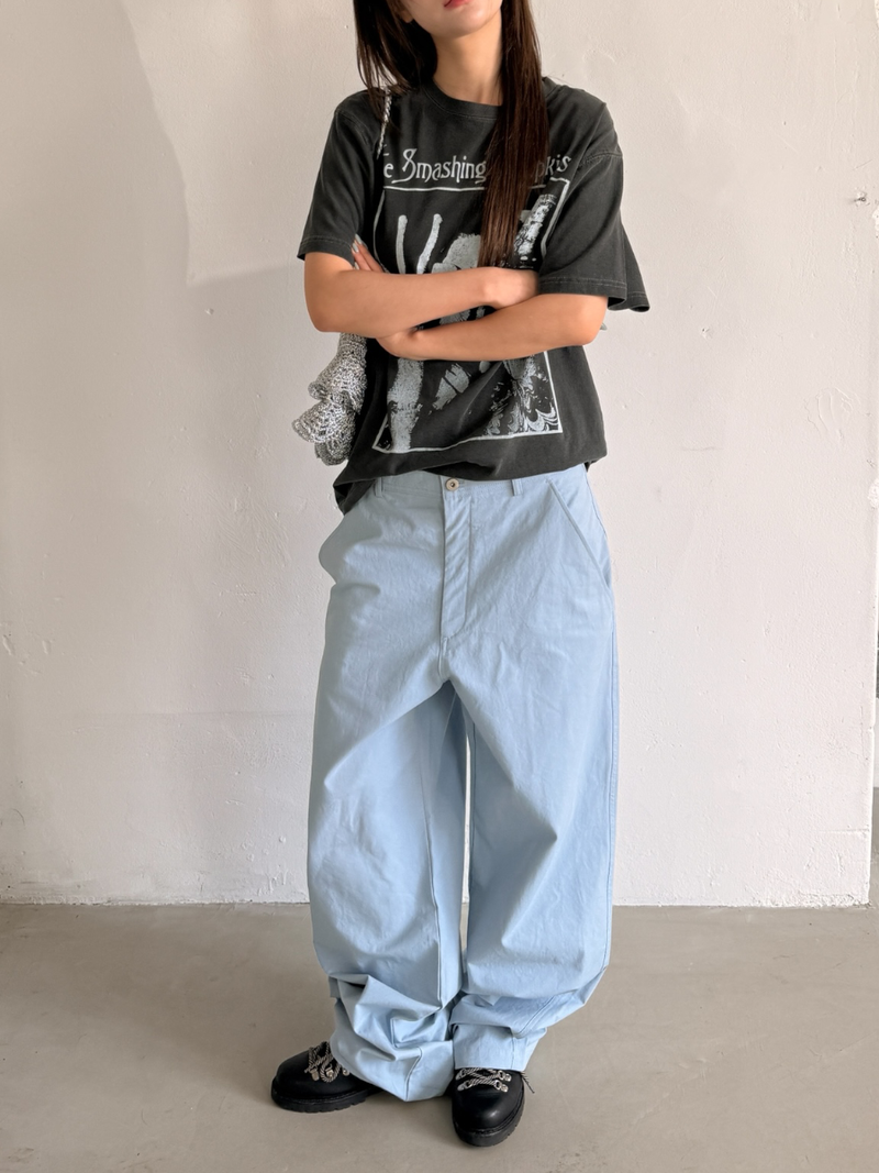 cotton wide chino pants