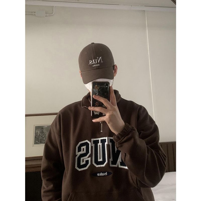Huke x Nus. half zip-up