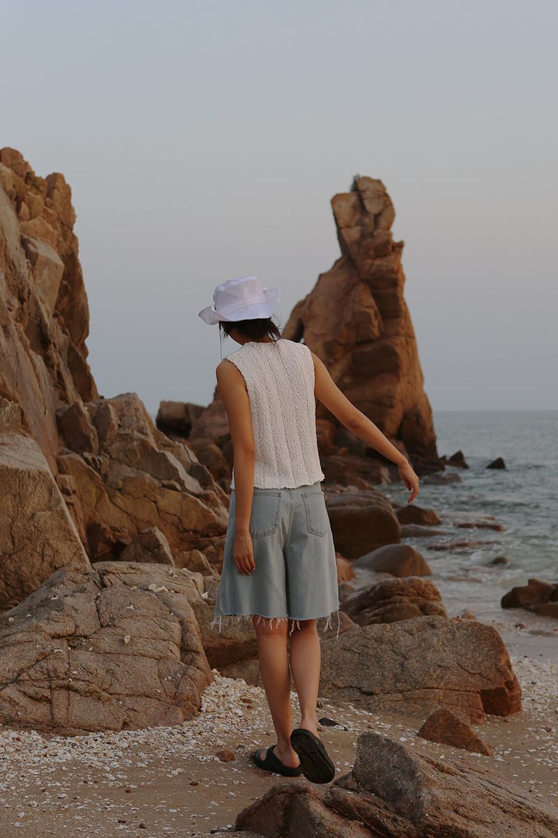 HEI BERMUDA DENIM SHORTS