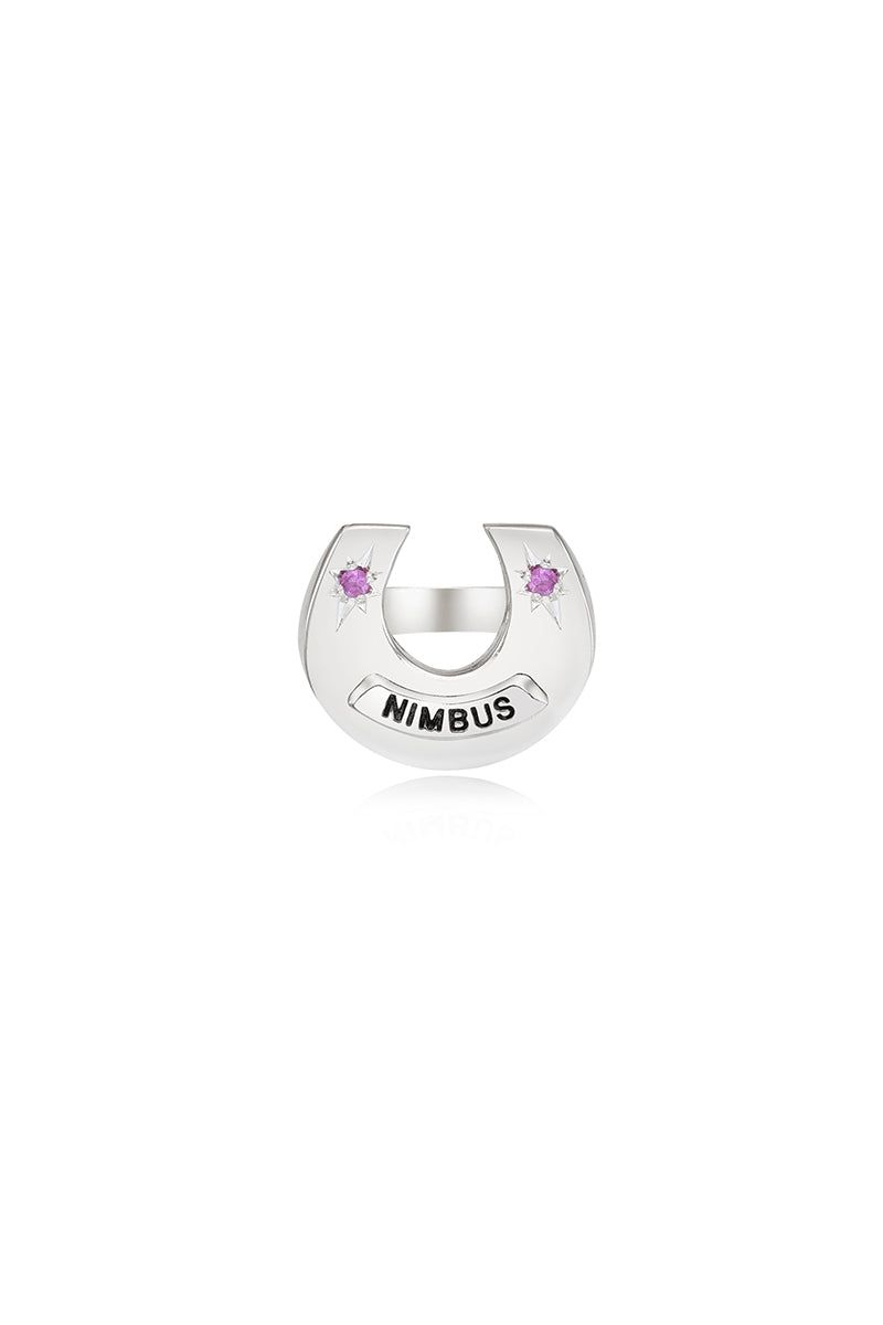 Sparkle Horeseshoe Ring (L) - PK
