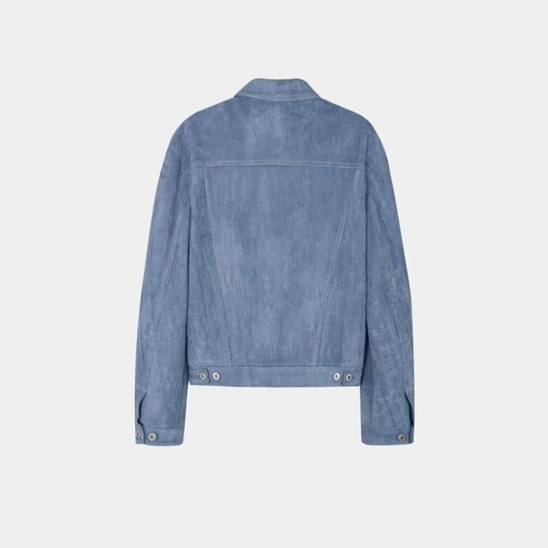 ASCLO Suede Crop Trucker Jacket (4color)