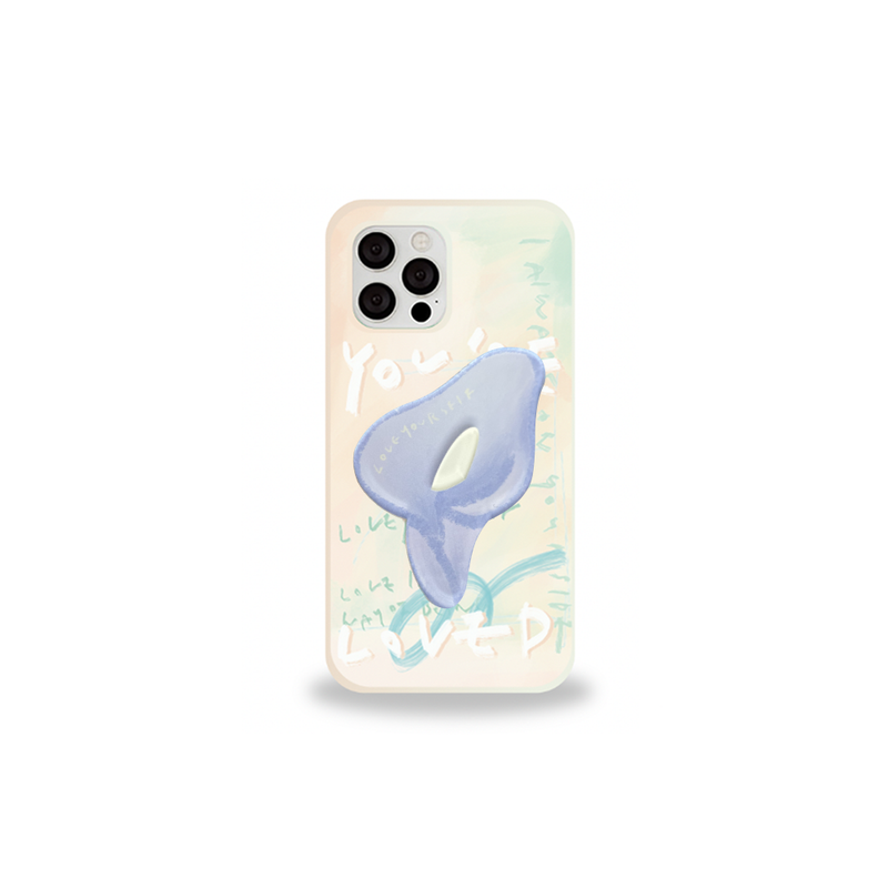 LOUMOI（ロウモイ）の「[セット] リーフシリーズ : スプリングブリーズフォンケース + カラースマホグリップ（スマホグッズ/小物）」