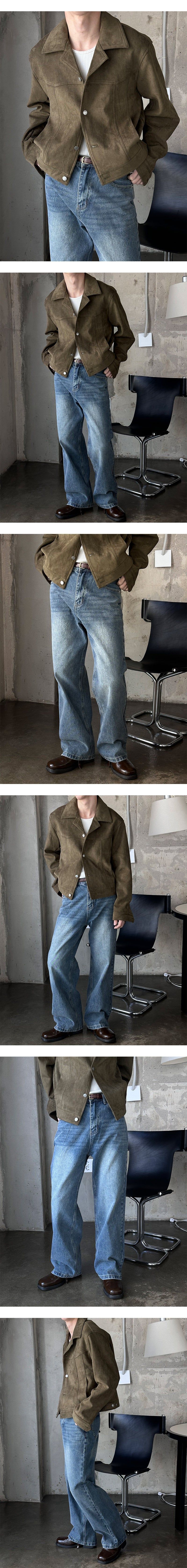  [S/S] Rough suede jacket(3color)