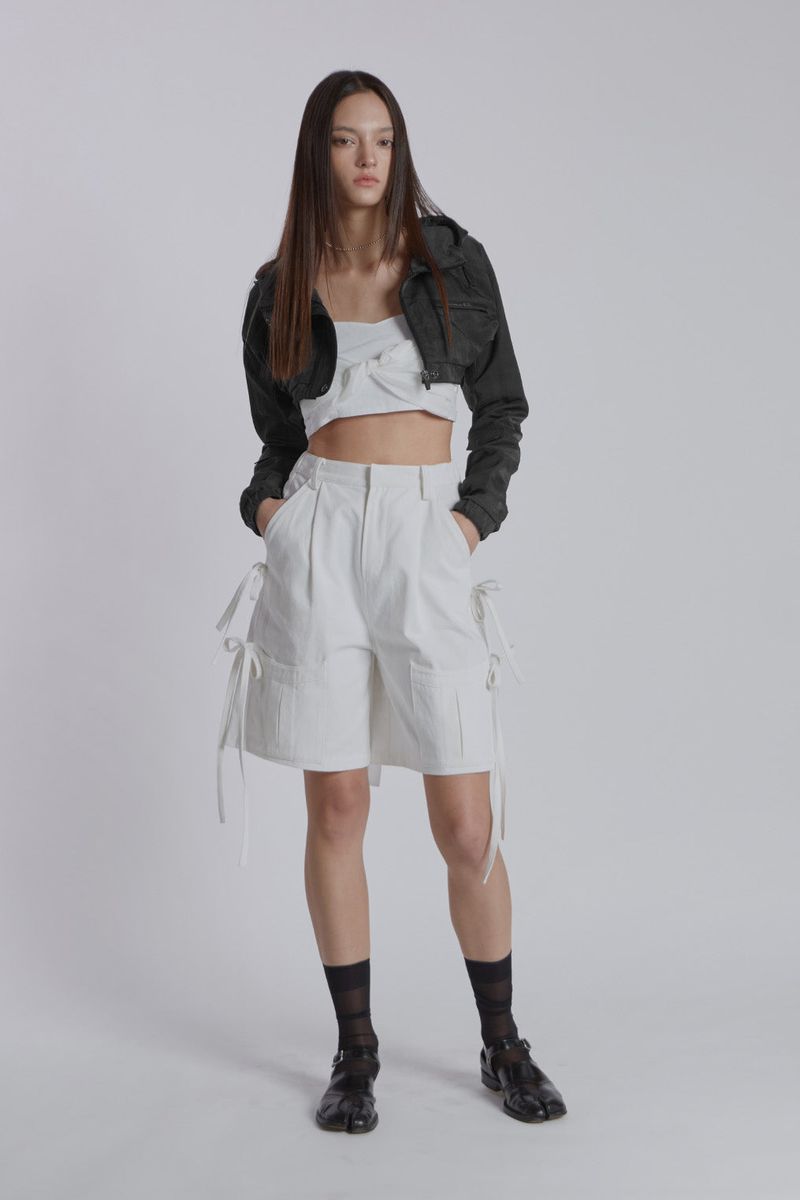 LAYERED KNOT TOP(WHITE)