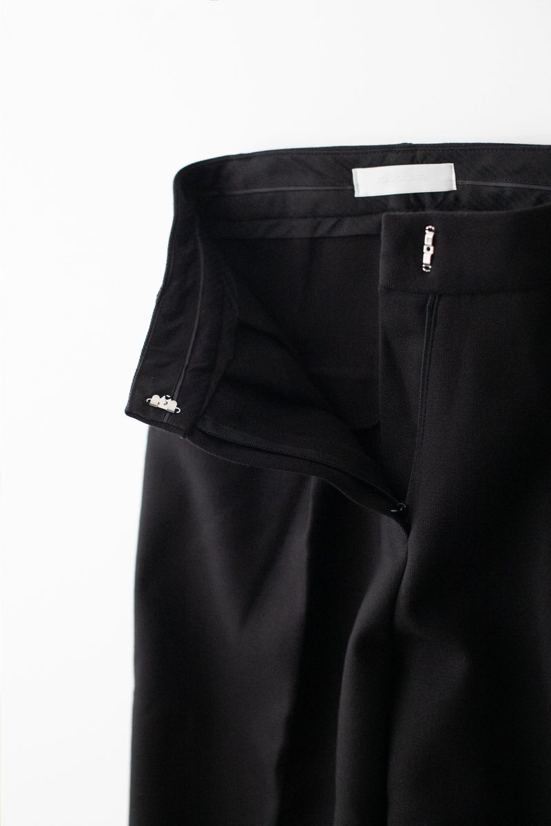 Semi wide pants (Black)